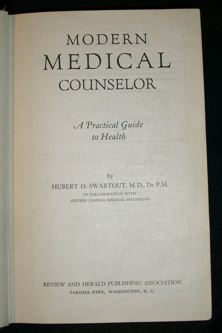 Swartout   MODERN MEDICAL COUNSELOR   1943 HC Illustd  