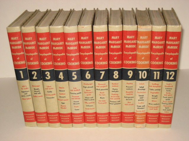 Mary McBride ENCYCLOPEDIA OF COOKING 12 Vols 1958 Illus  