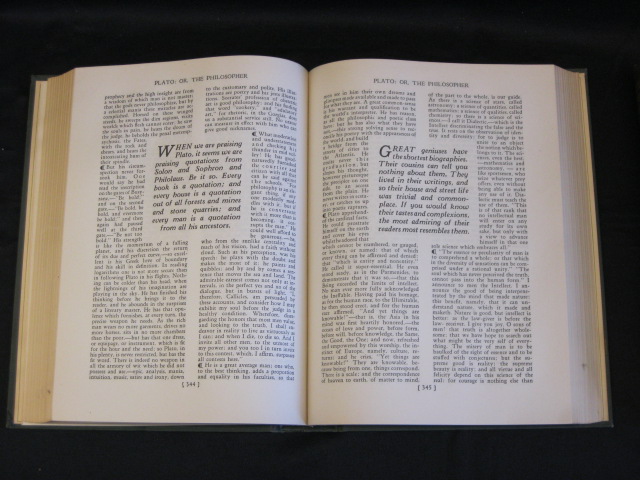   Emerson   THE COMPLETE WRITINGS   2 Vols 1929 Wm. H. Wise  