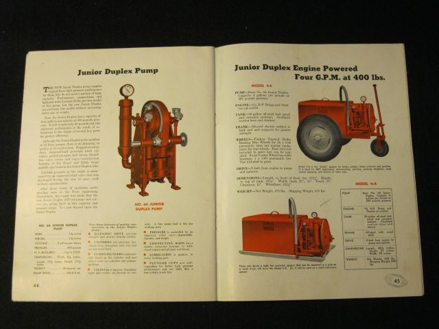 JOHN BEAN MFG. CO.   BEAN SPRAYERS for 1947   Lansing, MI 