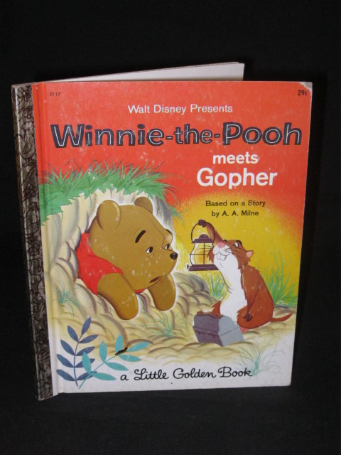 Walt Disney WINNIE THE POOH Meets Gopher LGB 1965 1stEd  