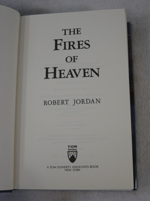   THE FIRES OF HEAVEN Tom Doherty Associates c. 1993 First Print  