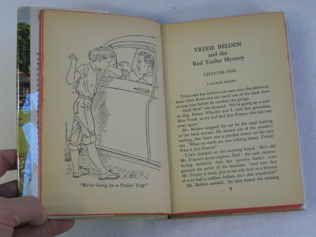   TRIXIE BELDEN AND THE RED TRAILER MYSTERY Whitman 1950 HC/DJ  