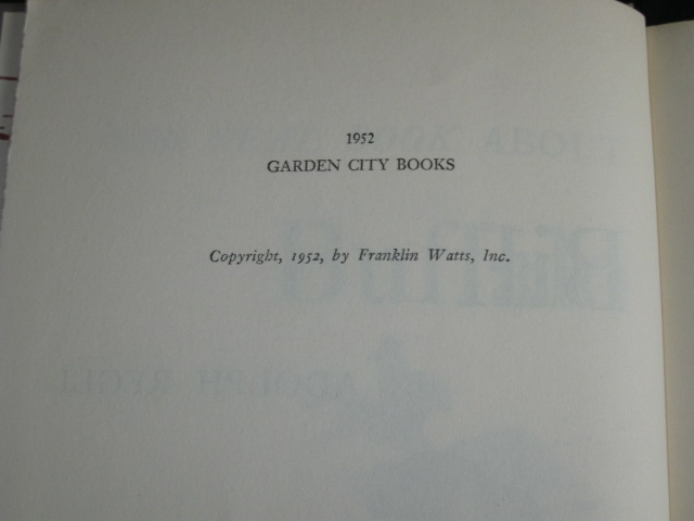 Regli REAL BOOK ABOUT BUFFALO BILL Garden City 1952 DJ  