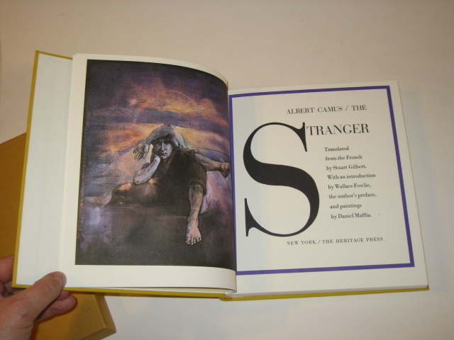 Camus THE STRANGER Heritage Press in Slipcase  