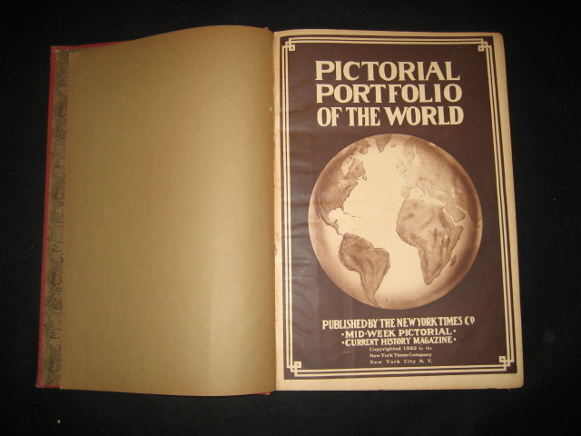 New York Times PICTORIAL PORTFOLIO OF THE WORLD 1922  