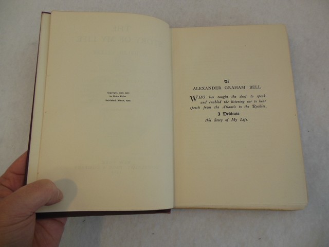 Helen Keller The Story of My Life Doubleday Page 1903 First Edition HC 