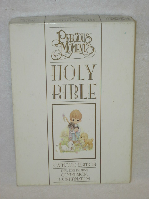 HOLY BIBLE CATHOLIC EDITION (PRECIOUS MOMENTS) Regina Press 1991 HC 